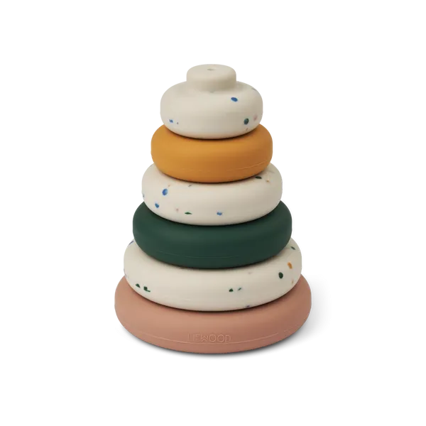 Liewood Dag Stacking Tower - Splash Dots / Sea Shell - Trouva